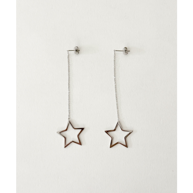 柄1 | LステンレスBIGモチーフロングピアス | WEGO【WOMEN】