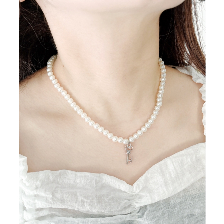 Lモチーフトップパールネックレス | WEGO【WOMEN】 | 詳細画像8 