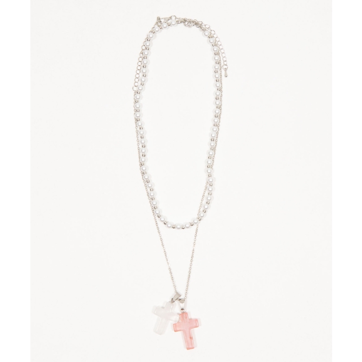 L2Pクロスパールレイヤードネックレス | WEGO【WOMEN】 | 詳細画像9 