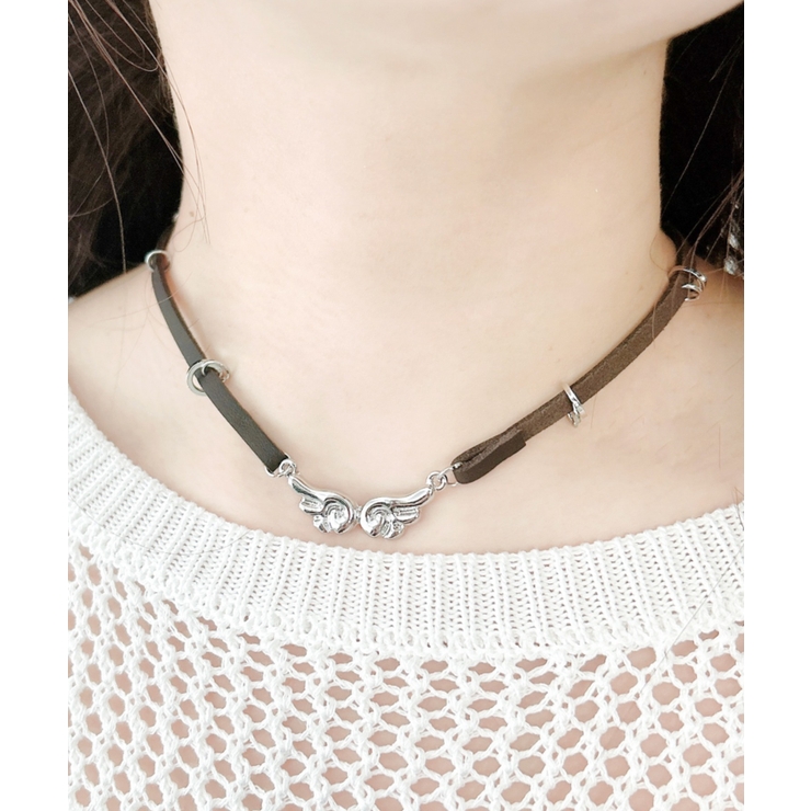 LキラモチーフPUチョーカー | WEGO【WOMEN】 | 詳細画像1 