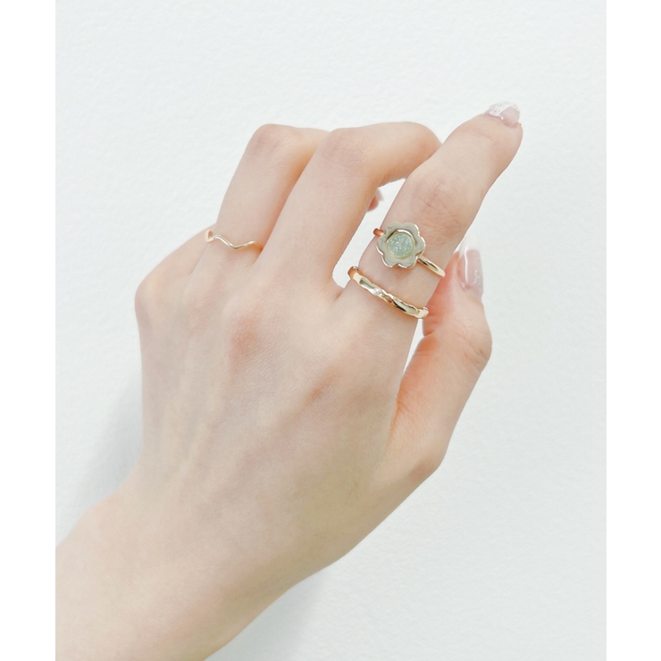 柄4 | L3Pラメモチーフリング | WEGO【WOMEN】