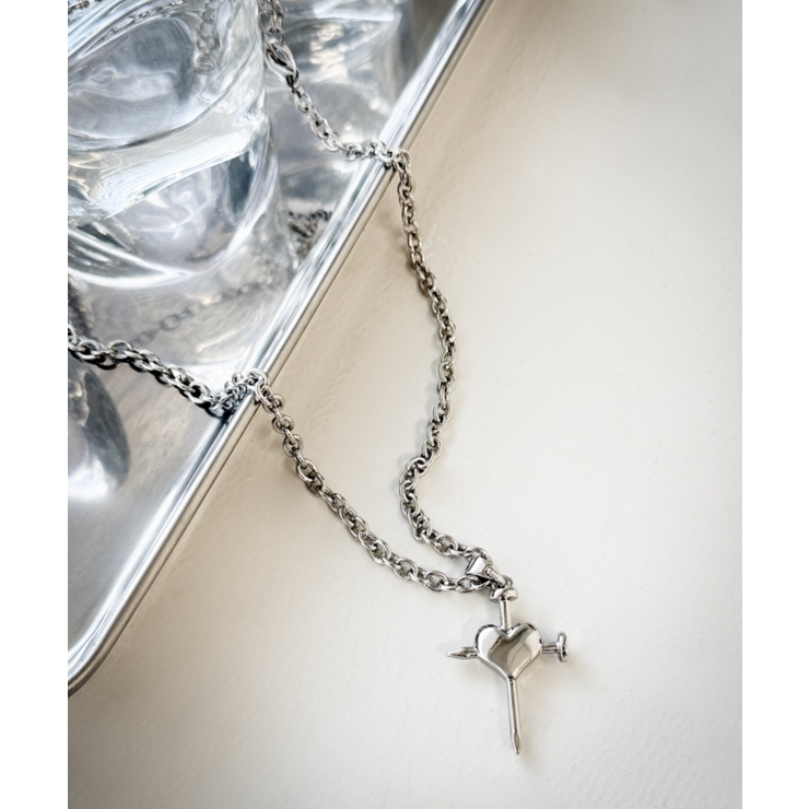 シルバー | Lピアストハートネックレス | WEGO【WOMEN】