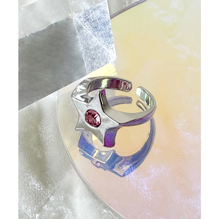 柄2 | Lストーンモチーフリング | WEGO【WOMEN】