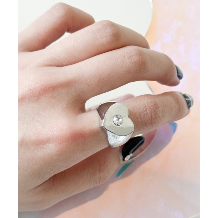 柄4 | Lストーンモチーフリング | WEGO【WOMEN】