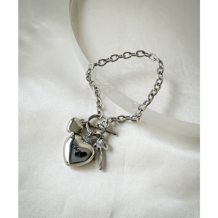 Lハートモチーフチャームブレス | WEGO【WOMEN】 | 詳細画像3 