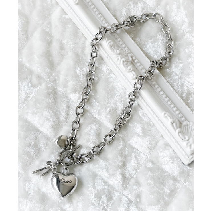 Lハートモチーフチャームネックレス | WEGO【WOMEN】 | 詳細画像1 