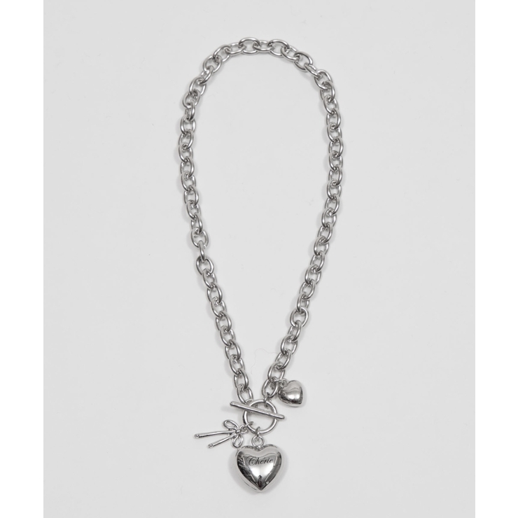 Lハートモチーフチャームネックレス | WEGO【WOMEN】 | 詳細画像4 