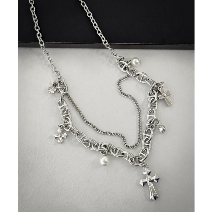 Lマルチチャームダブルネックレス | WEGO【WOMEN】 | 詳細画像4 