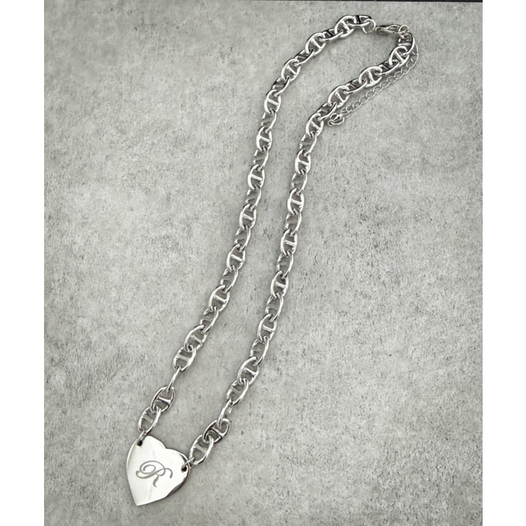 Lヘビーチェーンハートモチーフネックレス | WEGO【WOMEN】 | 詳細画像3 