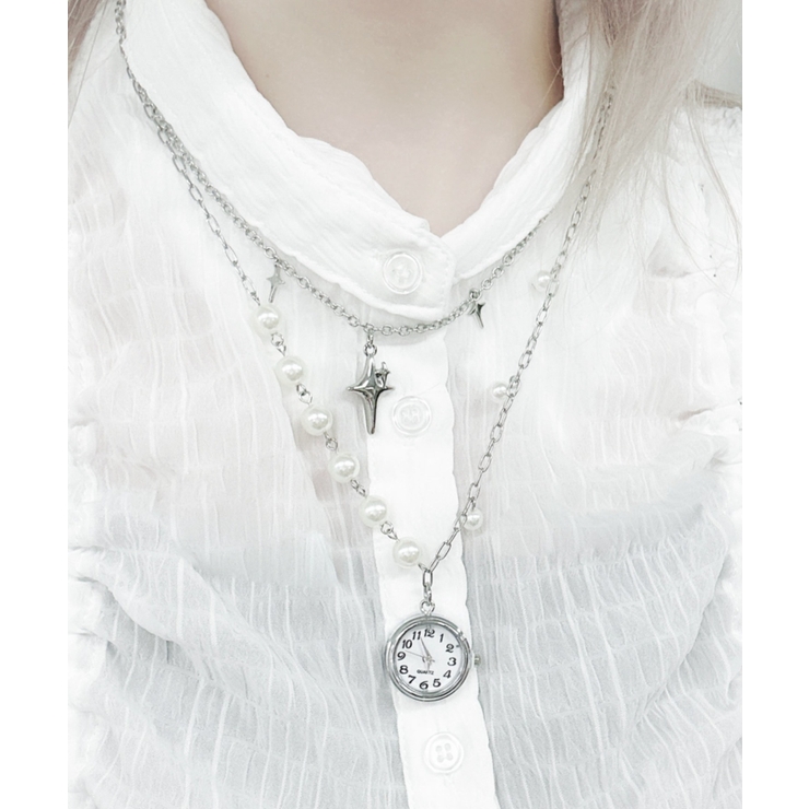 Lフェイクウォッチモチーフネックレス | WEGO【WOMEN】 | 詳細画像4 