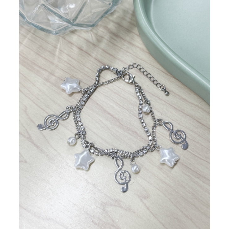 柄3 | Lビジューレイヤードジャラブレス | WEGO【WOMEN】