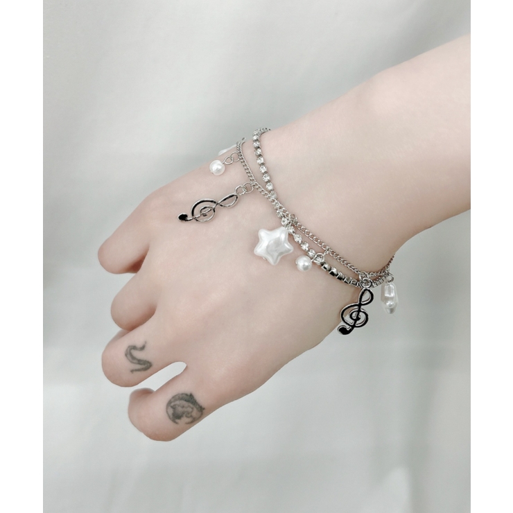 Lビジューレイヤードジャラブレス | WEGO【WOMEN】 | 詳細画像6 