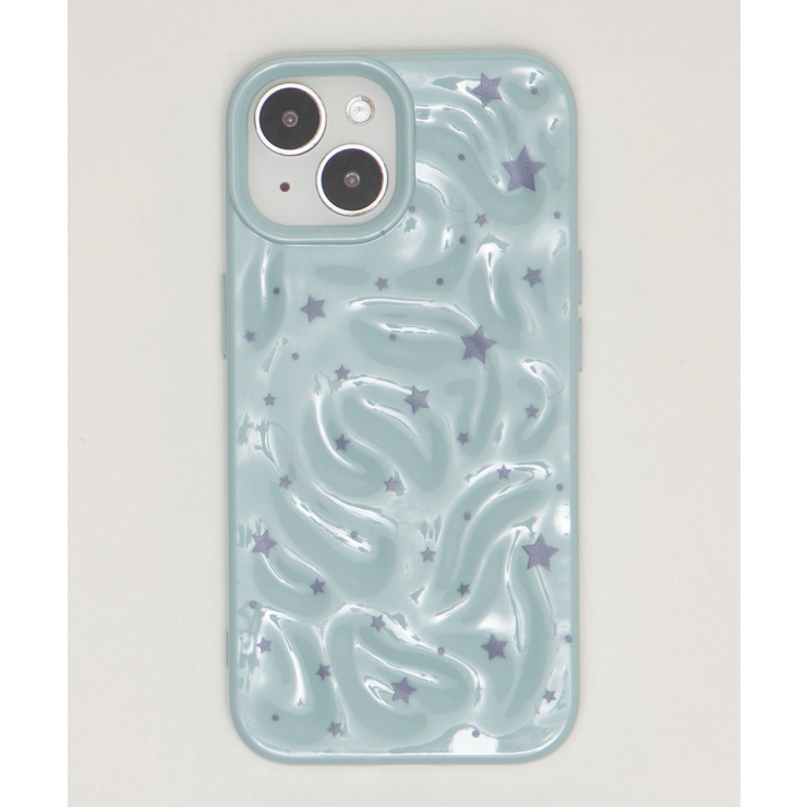 柄1 | パステルスターiphoneケース(ブルーソノタ) | WEGO【WOMEN】