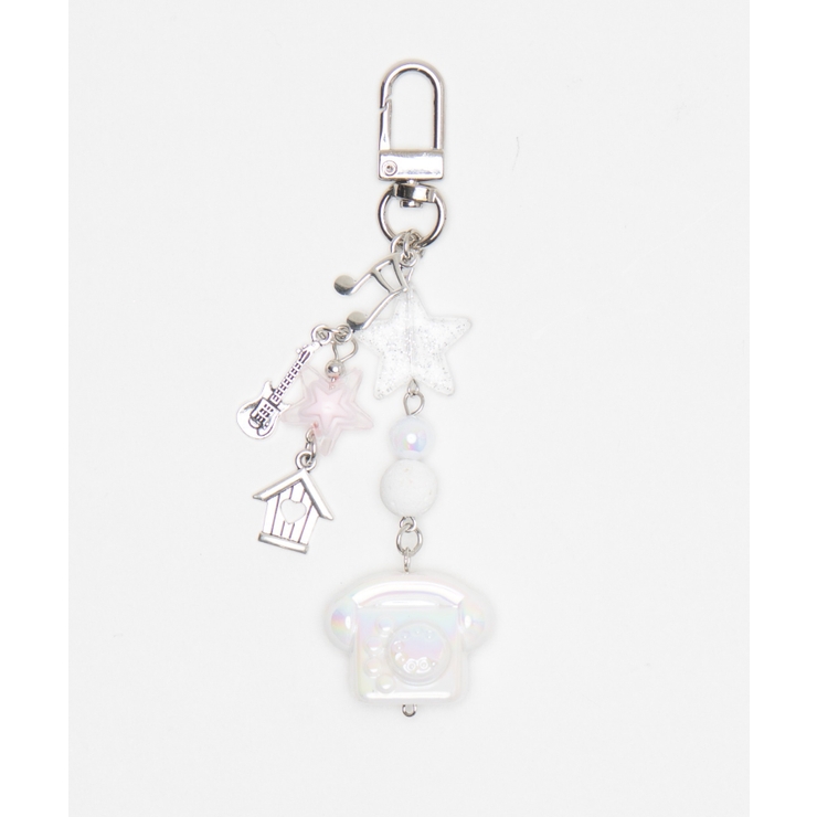 ホワイト | フォンビーズキーホルダー | WEGO【WOMEN】