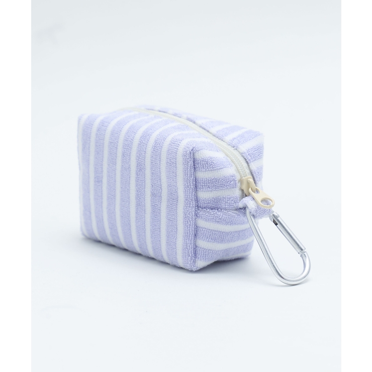 パープル | カラーストライプポーチ | WEGO【WOMEN】