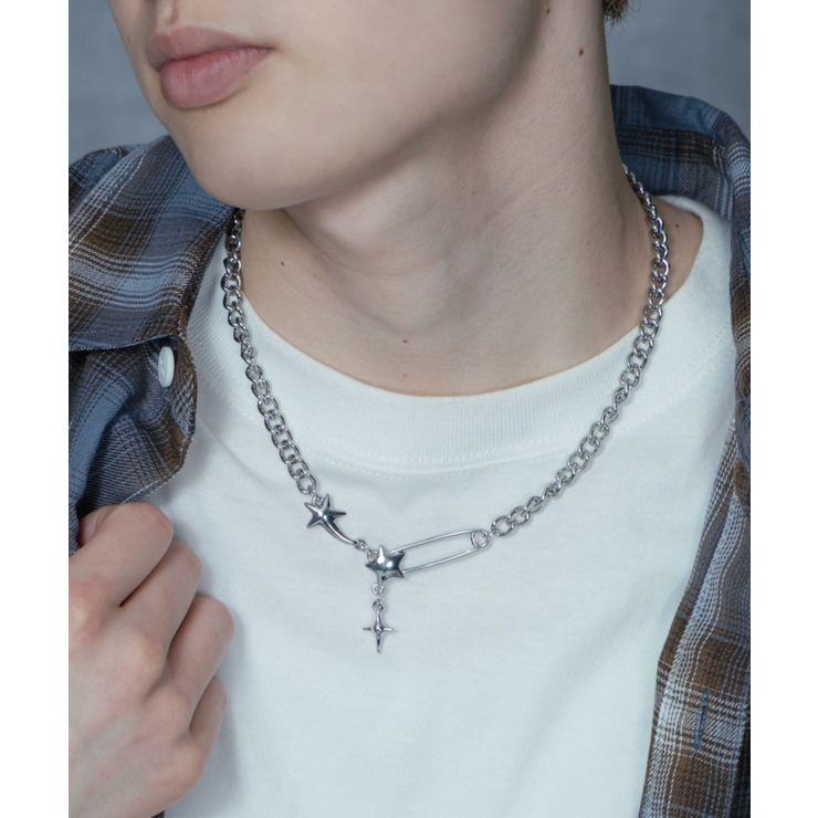 Msafetypinモチーフネックレス | WEGO【MEN】 | 詳細画像4 