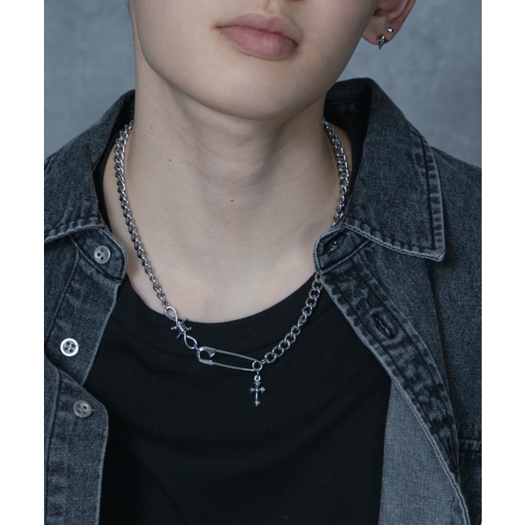 Msafetypinモチーフネックレス | WEGO【MEN】 | 詳細画像6 