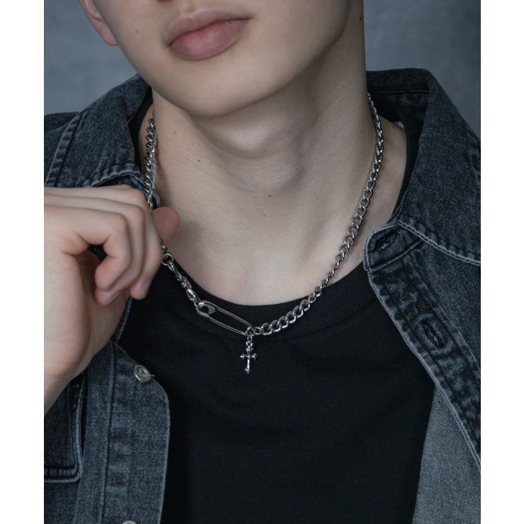 Msafetypinモチーフネックレス | WEGO【MEN】 | 詳細画像7 