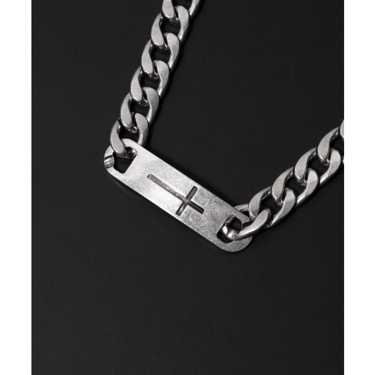 Mクロスプレートネックレス | WEGO【MEN】 | 詳細画像5 
