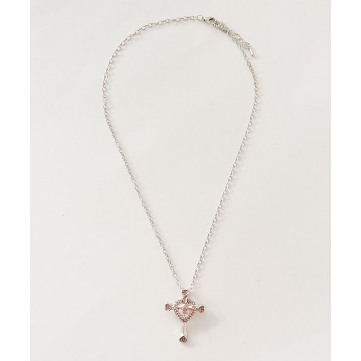 Lクロスインハートモチーフネックレス | WEGO【WOMEN】 | 詳細画像1 