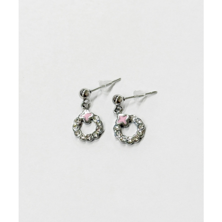 Lリングモチーフステンレスピアス | WEGO【WOMEN】 | 詳細画像1 
