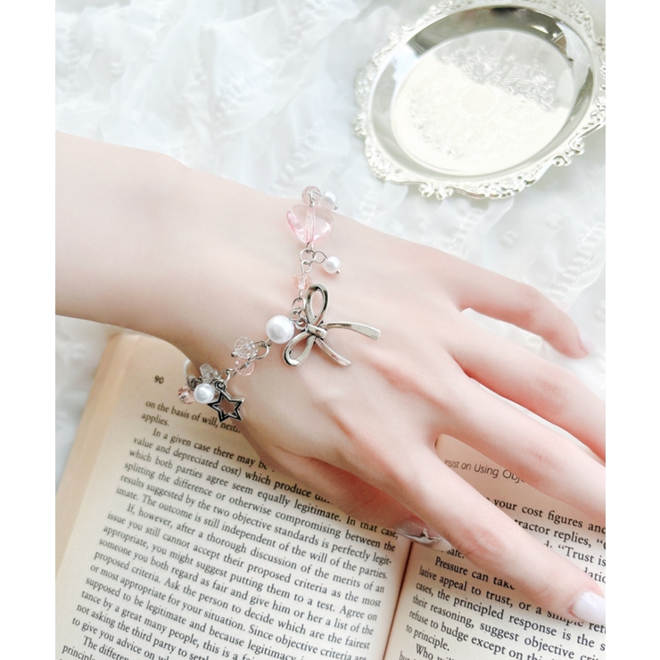 Lリボンモチーフビーズブレス | WEGO【WOMEN】 | 詳細画像3 
