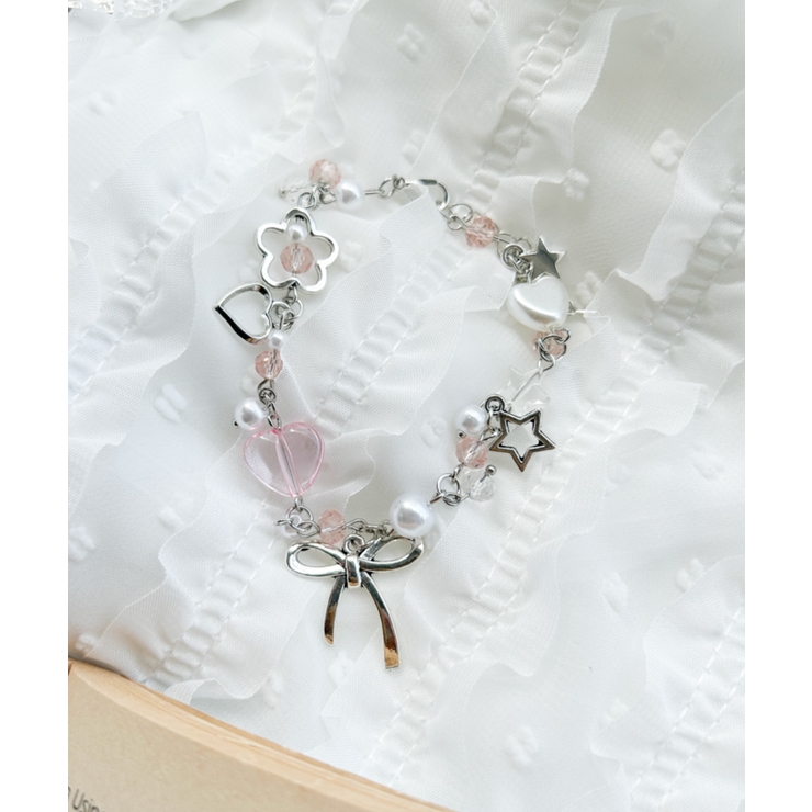 Lリボンモチーフビーズブレス | WEGO【WOMEN】 | 詳細画像4 