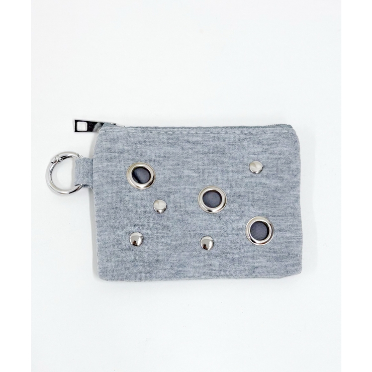 グレー | ハトメスタッズポーチ | WEGO【WOMEN】