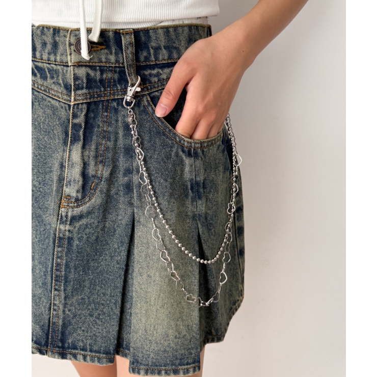 Lハートレイヤードウォレットチェーン | WEGO【WOMEN】 | 詳細画像2 