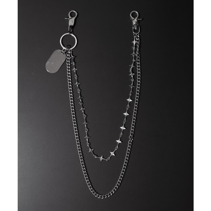 Mモチーフ2連ウォレットチェーン | WEGO【MEN】 | 詳細画像1 