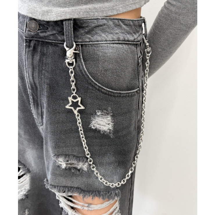 柄2 | Lスターモチーフウォレットチェーン | WEGO【WOMEN】