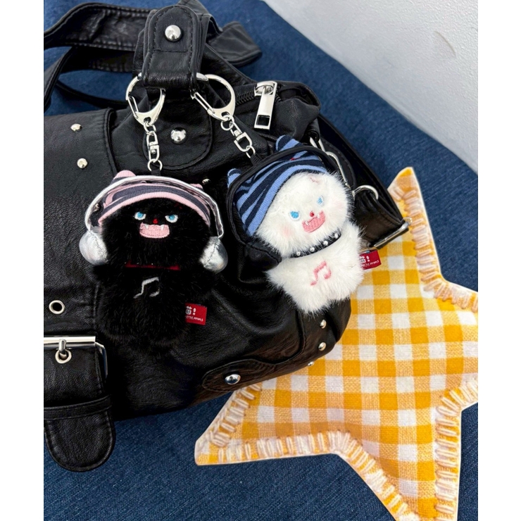 ノリノリ怒りネコぬいぐるみキーホルダー | WEGO【WOMEN】 | 詳細画像2 