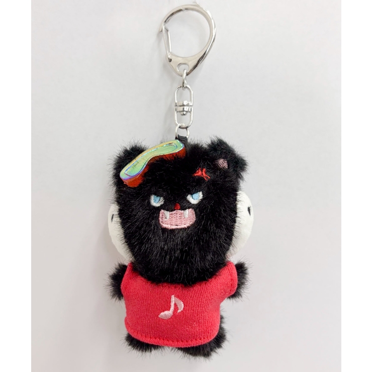 ブラック | ヘッドホン怒りネコぬいぐるみキーホルダー | WEGO【WOMEN】