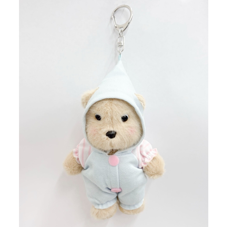 フードサロペくまちゃんぬいぐるみキーホルダー | WEGO【WOMEN】 | 詳細画像1 