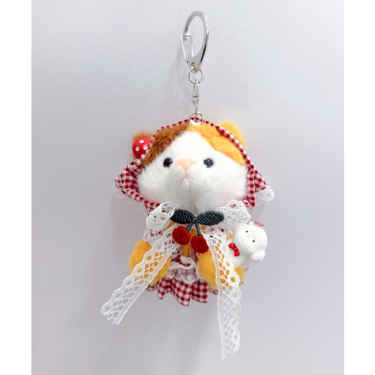 柄2 | おめかしねこちゃんぬいぐるみキーホルダー | WEGO【WOMEN】
