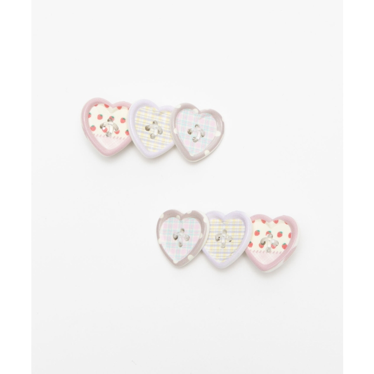 L2Pモチーフボタンヘアクリップ | WEGO【WOMEN】 | 詳細画像3 