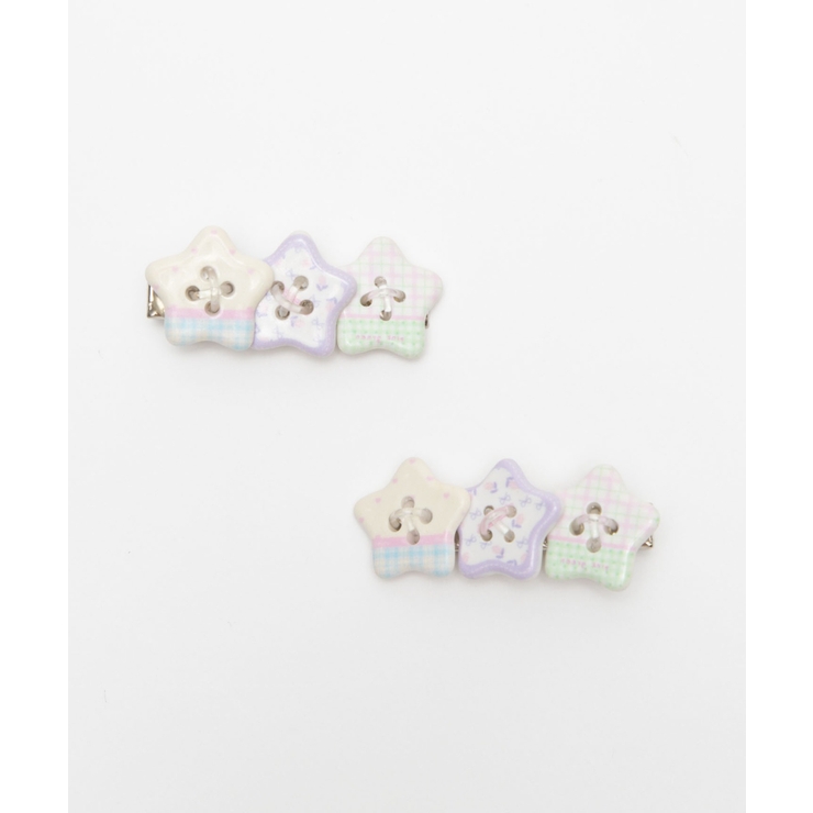L2Pモチーフボタンヘアクリップ | WEGO【WOMEN】 | 詳細画像4 