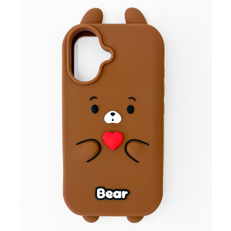柄2 | ハートベアiphoneケース(ブラウン) | WEGO【WOMEN】