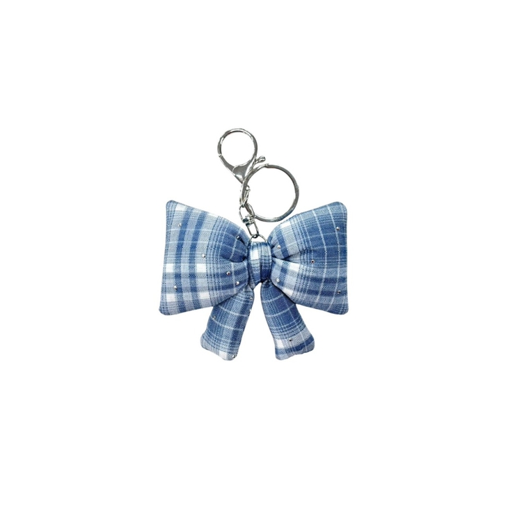 ブルー | チェックリボンキーホルダー | WEGO【WOMEN】