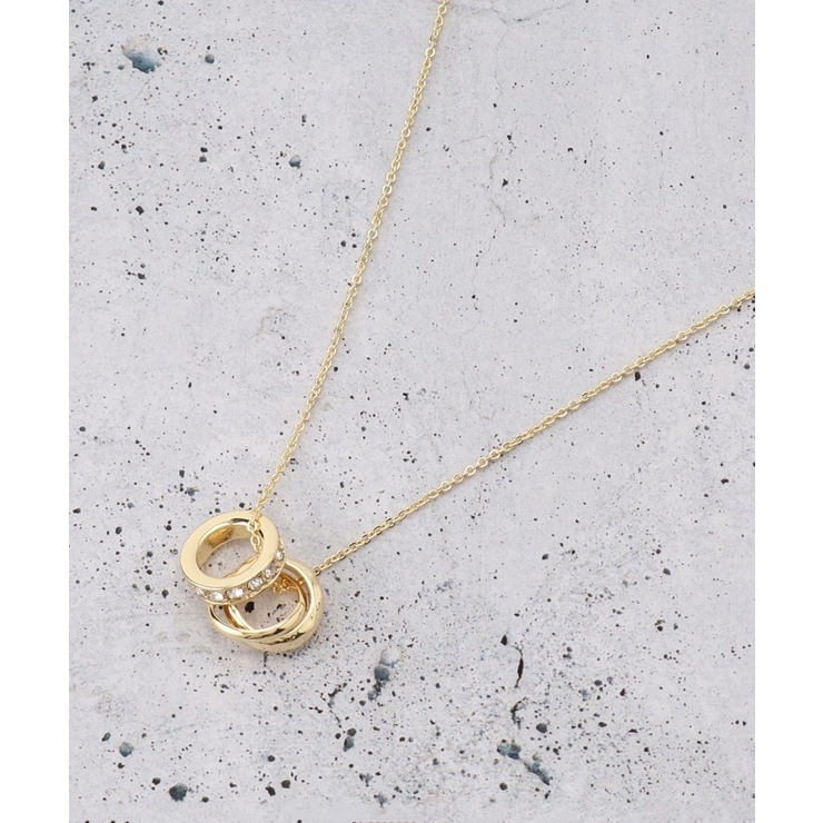 ゴールド(007) | ロンデルダブルリングネックレス | THE SHOP TK
