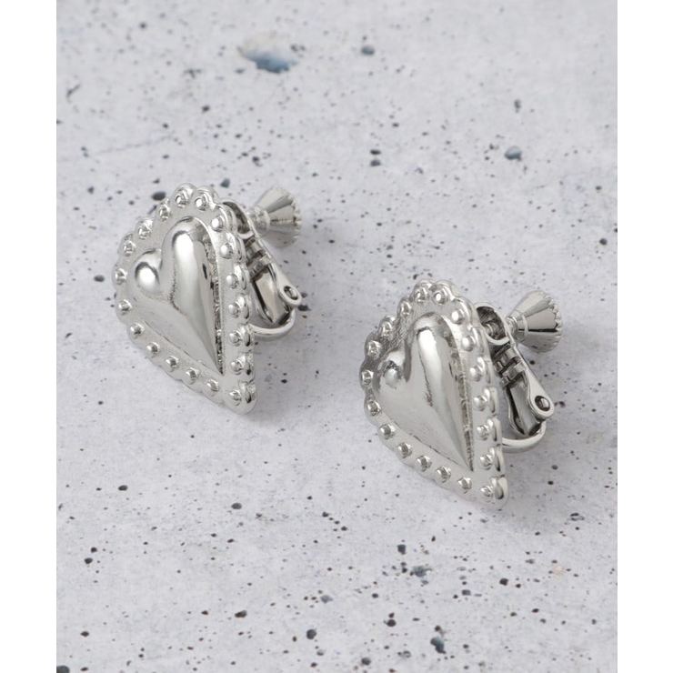 シルバーイアリング(106) | アンティーク風ハートピアス＆イヤリング | THE SHOP TK