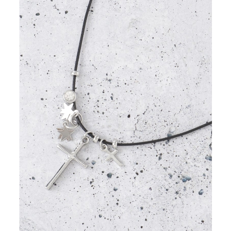 ブラック(019) | 蝋引きクロスチョーカー | THE SHOP TK