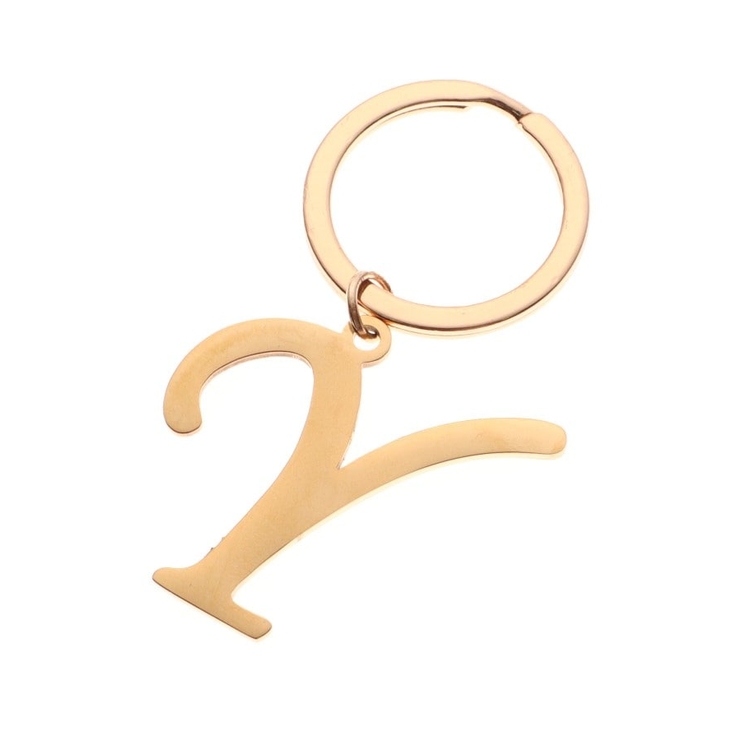 Y/ゴールド(707) | イニシャルキーリング | PINK-latte