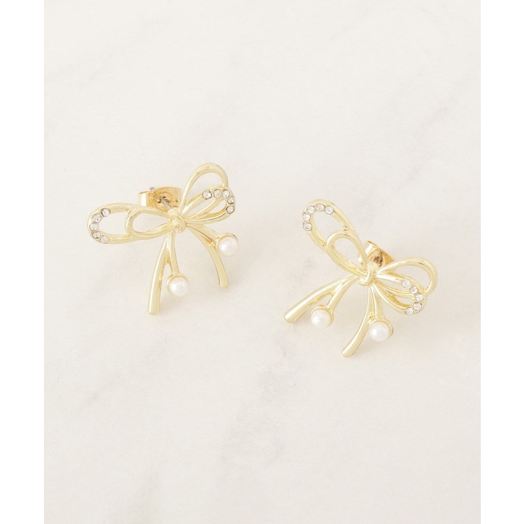 リボンモチーフピアス | Couture brooch | 詳細画像1 