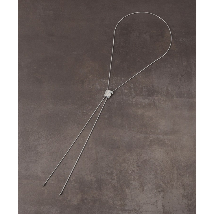 シルバー(006) | ドロップ ループ タイイング ネックレス【ユニセックス】 | THE SHOP TK