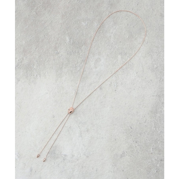 ピンクシルバー(005) | メタルスライドネックレス | grove