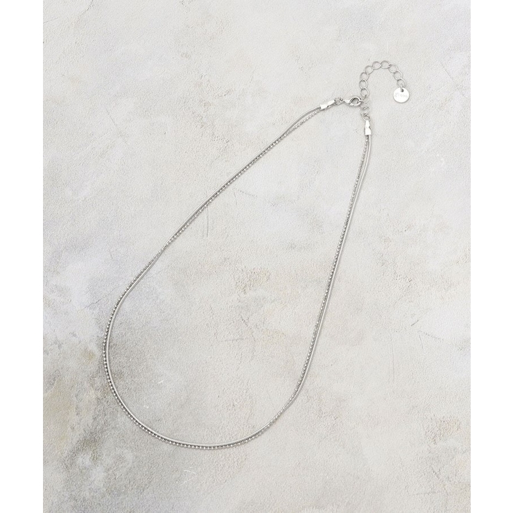 ダブルチェーンショートネックレス | grove | 詳細画像1 