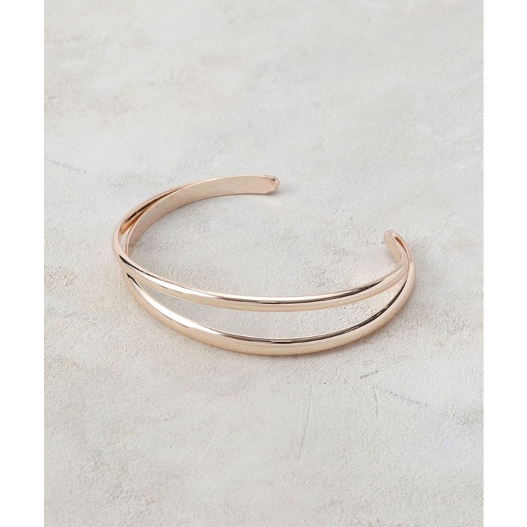 ピンクシルバー(005) | ダブルメタルバングル | grove