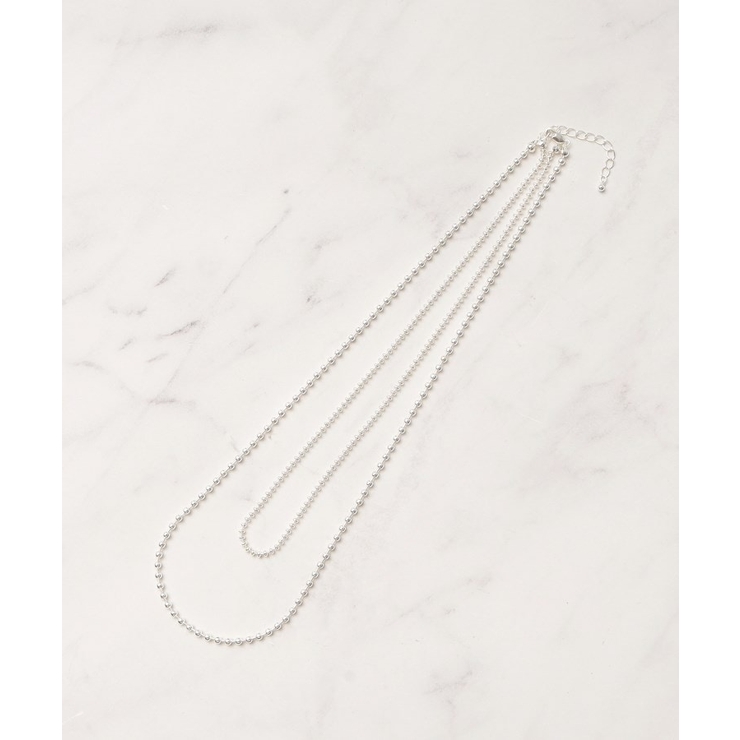 ボールチェーン2連ネックレス | grove | 詳細画像1 