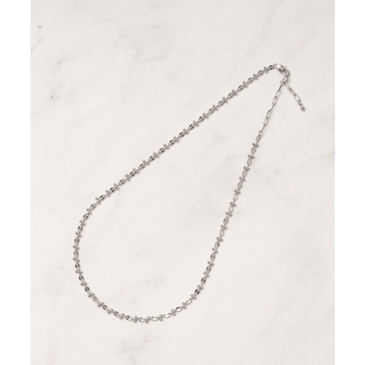 シルバー(006) | デザインチェーンショートネックレス | grove